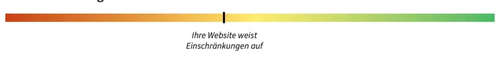 Ihre Website weist Einschränkungen auf